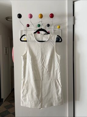Zara Sleeveless White Shift Dress